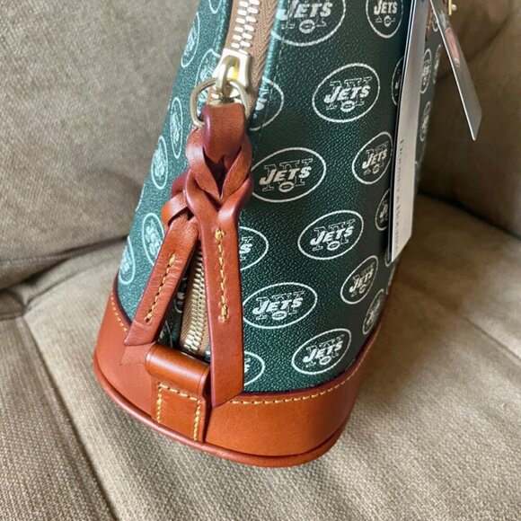 NFL NEW YORK JETS FOOTBALL DOONEY & BOURKE SATCHEL CROSSBODY BAG FAN / TAILGATE - Picture 6 of 16